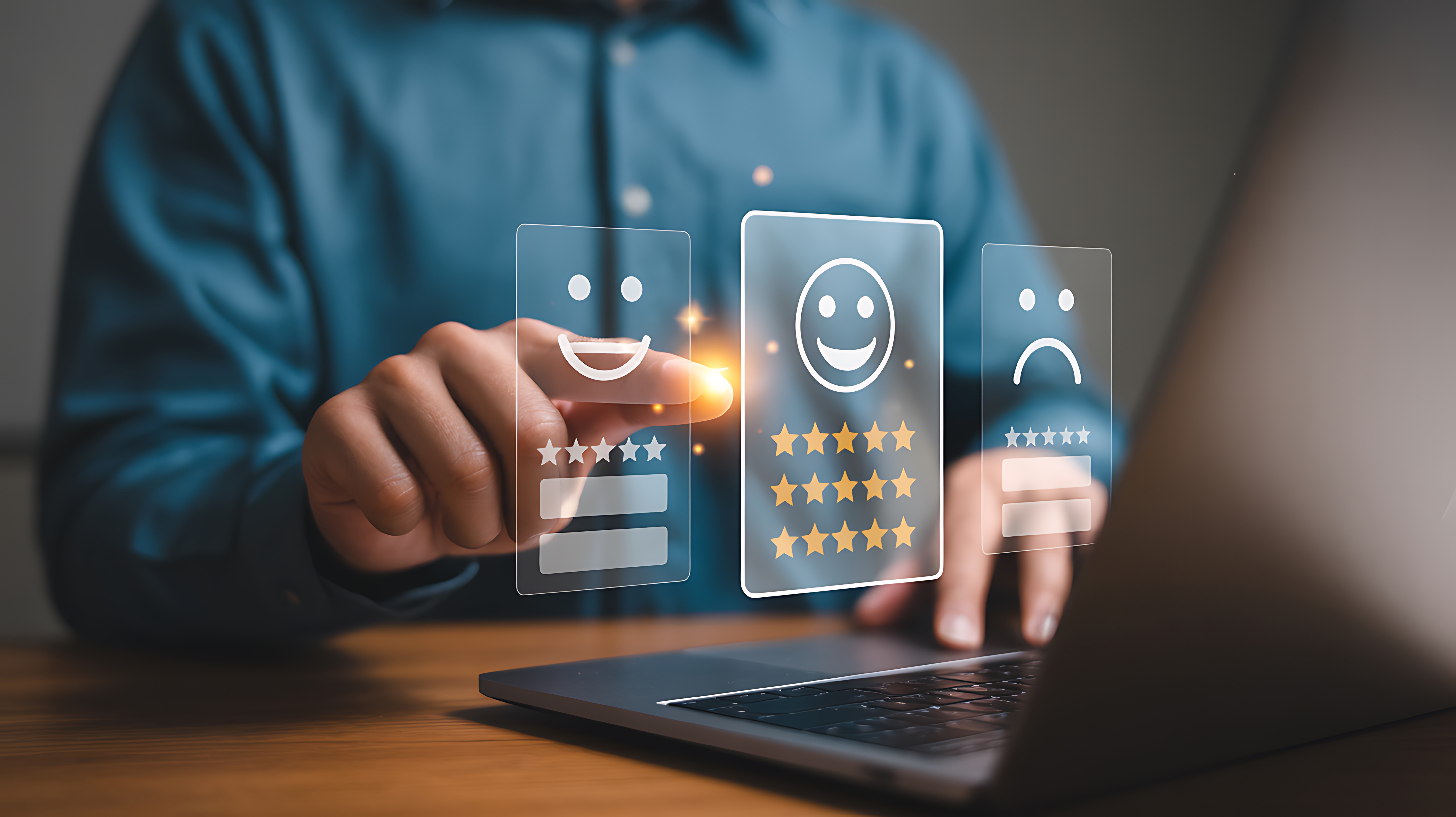 customer satisfaction feedback rating digital interface